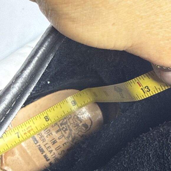 (M5) NANA Vintage BLACK ENGINEER BOOTS Goodyear Welted- Sz 6,E Made in USA - Picture 4 of 16